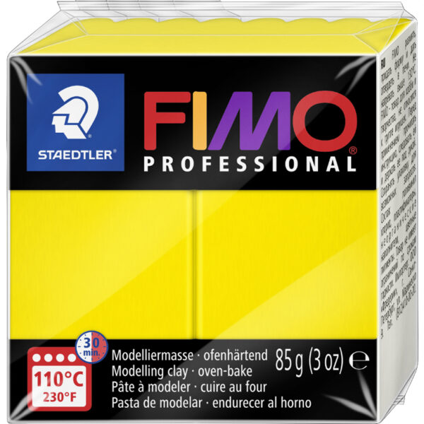 FIMO PROFESSIONAL boetseerklei, ovenhardend, echtgeel, 85 g