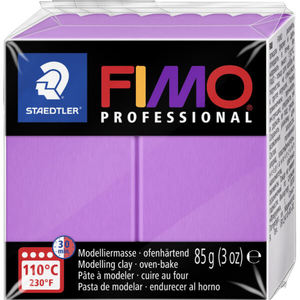 FIMO PROFESSIONAL boetseerklei, lavendel, 85 g