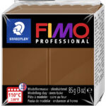 FIMO PROFESSIONAL boetseerklei, ovenhardend, noisette, 85g, voor poppen