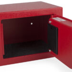 pavo mini kluis, met electronisch slot, rood