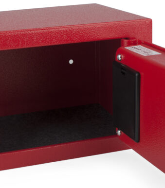 pavo mini kluis, met electronisch slot, rood