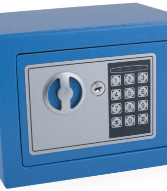 pavo mini kluis, met electronisch slot, blauw