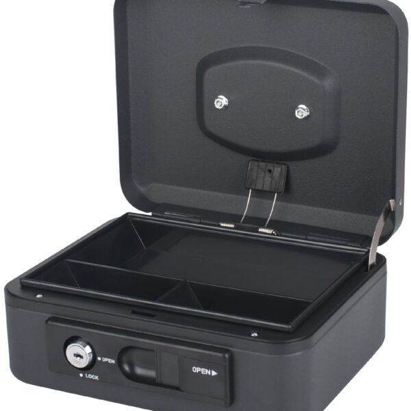 pavo geldcassette / geldkistje Deluxe, zwart, breedte: 196 mm