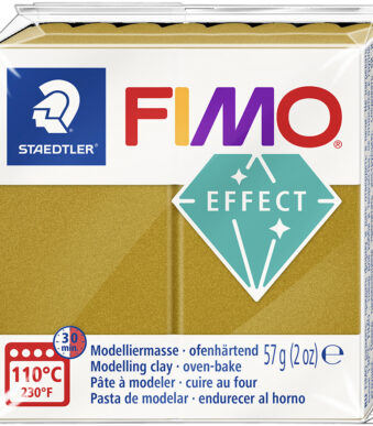 FIMO EFFECT boetseerklei, goud-metallic, 57 g