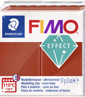 FIMO EFFECT boetseerklei, koper-metallic, 57 g