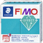 FIMO EFFECT boetseerklei, turquoise-metallic, 57 g