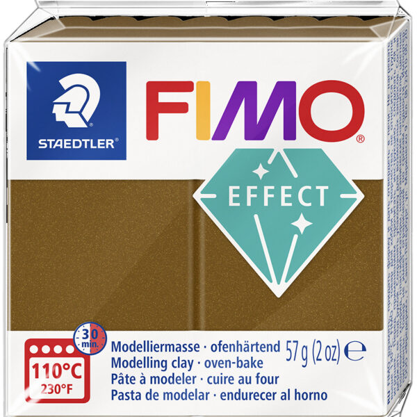 FIMO EFFECT boetseerklei, brons-metallic, 57 g