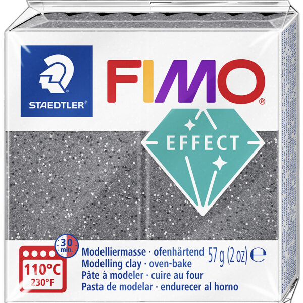 FIMO EFFECT boetseerklei, graniet, 57 g