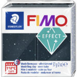 FIMO EFFECT boetseerklei, zwart-graniet, 57 g
