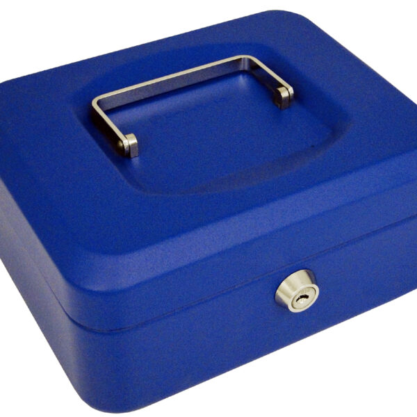 pavo geldkistje/geldcassette, blauw, maat: (B)200 x (D)160 x (H)90 mm