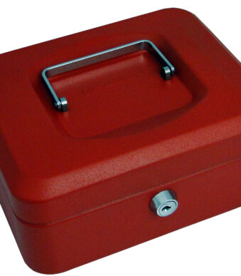 pavo geldkistje/geldcassette, rood, maat: (B)200 x (D)160 x (H)90 mm