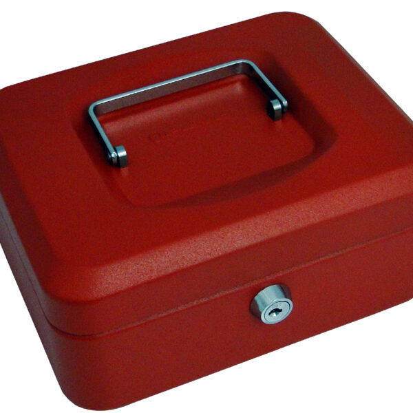 pavo geldkistje/geldcassette, rood, maat: (B)200 x (D)160 x (H)90 mm