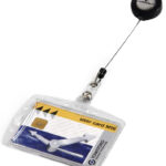 Durable Badge Toegangspashouder met oprolmechanisme 8012 transparant 54x85mm, 10 st.