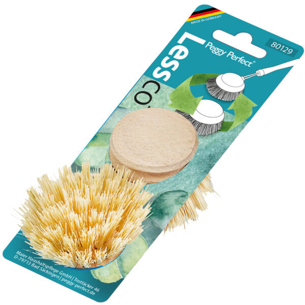 Peggy Perfect vervangende kop voor afwasborstel / vatenkwast 'LessCO2', set van 2
