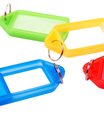 pavo sleutelhanger, met ring, kleuren assorti