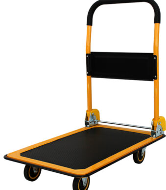 pavo stalen plateauwagen, draagvermogen: 150 kg, zwart/oranje