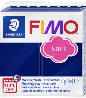 FIMO SOFT boetseerklei, ovenhardend, windsorblauw, 57 g