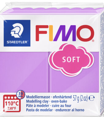 FIMO SOFT boetseerklei, ovenhardend, lavendel, 57 g
