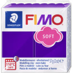 FIMO SOFT boetseerklei, ovenhardend, pruim, 57 g