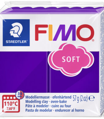 FIMO SOFT boetseerklei, ovenhardend, pruim, 57 g