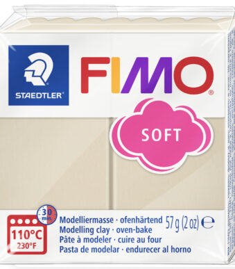 FIMO SOFT boetseerklei, ovenhardend, sahara, 57 g