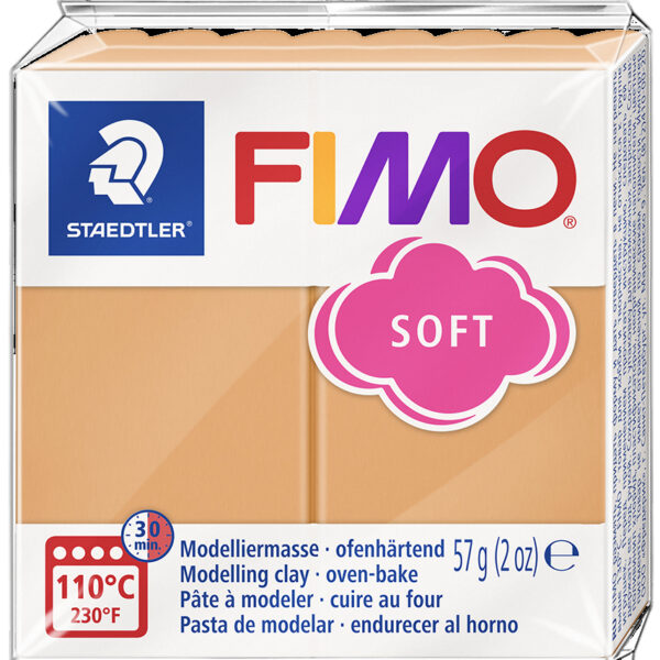 FIMO SOFT boetseerklei, ovenhardend, papaya sorbet, 57 g