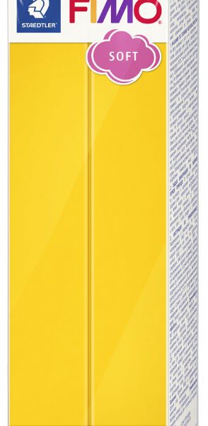 FIMO SOFT boetseerklei, ovenhardend, zonnegeel, 454 g