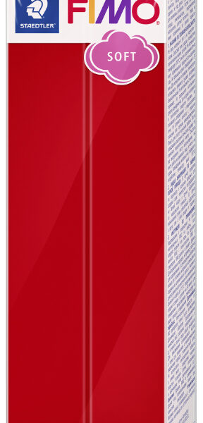 FIMO SOFT boetseerklei, ovenhardend, kerstrood, 454 g