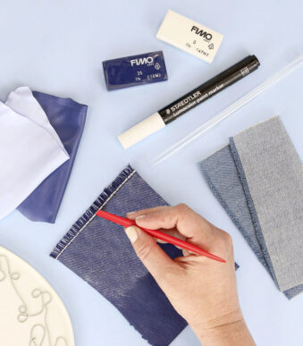FIMO SOFT set boetseerklei Denim Design, ovenhardend