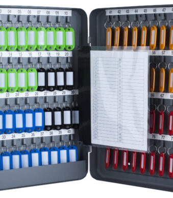 pavo Sleutelkast voor 80 sleutels, donkergrijs