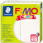 FIMO kids boetseerklei, ovenhardend, wit, 42 g