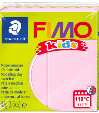 FIMO kids boetseerklei, ovenhardend, pearl-rose, 42 g