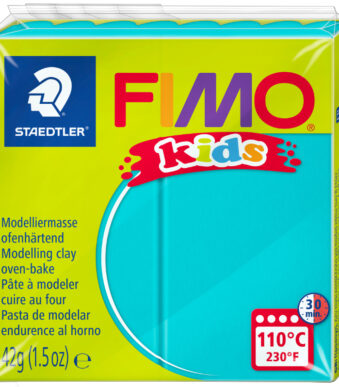FIMO kids boetseerklei, ovenhardend, turquoise, 42 g
