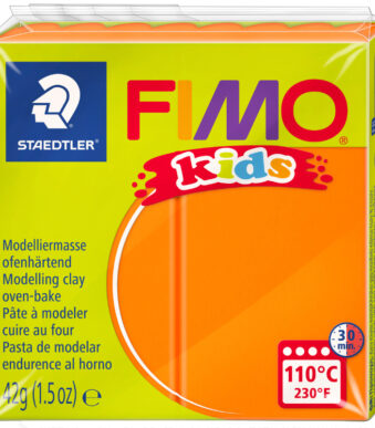 FIMO kids boetseerklei, ovenhardend, oranje, 42 g