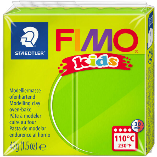 FIMO kids boetseerklei, ovenhardend, groen, 42 g