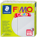 FIMO kids boetseerklei, ovenhardend, lichtgrijs, 42 g
