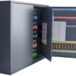 pavo sleutelkast voor 300 sleutels, donkergrijs