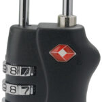 pavo TSA cijfer-bagageslot, van kunststof/staal, zwart