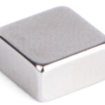 pavo Neodym-hechtmagneet, vierkant, maat: 10 x 10 x 5 mm, zilver