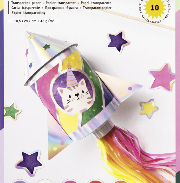 folia transparantpapier-map, 185 x 297 mm, 10 vel