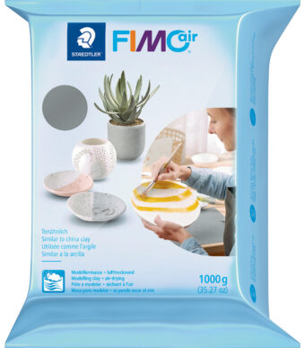 FIMO air boetseerklei, luchthardend, grijs, 1.000 g