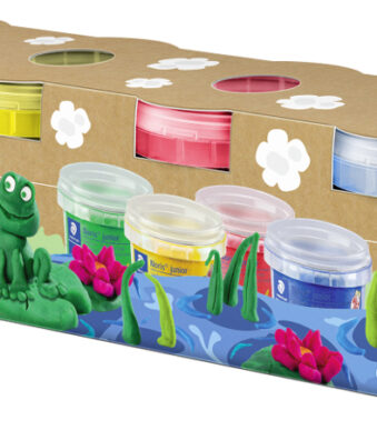 STAEDTLER boetseerklei-set Noris, 4 basiskleuren