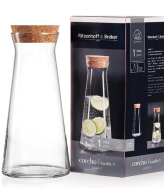 Ritzenhoff & Breker glazen karaf CORCHO, 1 liter