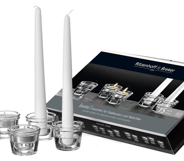 Ritzenhoff & Breker kaarsenhouder LUMI, van glas