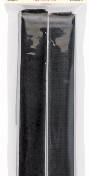 KLEIBER klittenband, zelfklevend, zwart