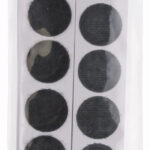 KLEIBER klittenbandpunten, diameter: 25 mm, zwart