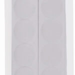 KLEIBER klittenbandpunten, diameter: 25 mm, wit