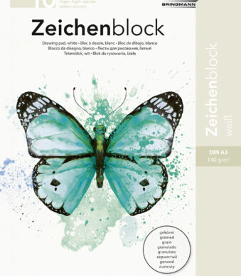 folia tekenblok, 140 g/m2, DIN A3, gekorreld, 10 vel