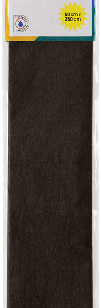 folia crepepapier , (B)500 mm x (L)2,5 m, zwart
