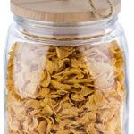 APS glazen voorraadpot WOODY, 2,0 liter